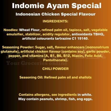 Kuah Ayam Special Ingredients Kuah Ayam Special Ingredients