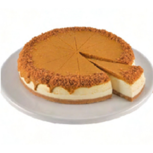 Handmade Frozen Lotus Biscoff Cheesecake 1700g - Pre-cut into 14 Parts