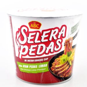 ABC Cup Mie Goreng Hot Chicken Lime Flavour 80g - 12 Pack - Product of Indonesia