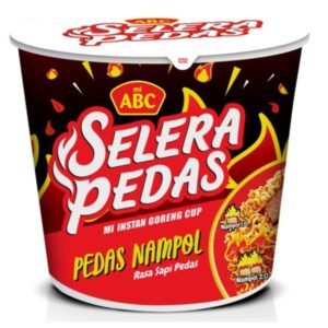 Mi ABC Cup  Goreng Spicy Freid Noodles Beef Flavour 80g - 12 Pack - Product of Indonesia