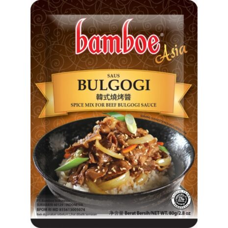 Bamboe Bulgogi Spice Mix for Beef Bulgogi Sauce 80g Bamboe Bulgogi Spice Mix for Beef Bulgogi Sauce 80g