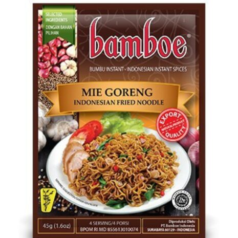 Bamboe Mie Goreng Indonesian Fried Noodle Instant Spices 45g Bamboe Mie Goreng Indonesian Fried Noodle Instant Spices 45g