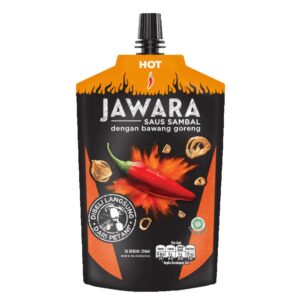Jawara Hot Chilli Sauce Pouch 250ml - 24 Pack - Product of Indonesia