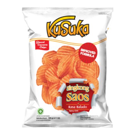 Kusuka Glazed Cassava Chips Spicy 160g