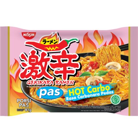 Nissin Gekikara Spicy Ramen Hot Carbonara Flavour 81g Nissin Gekikara Spicy Ramen Hot Carbonara Flavour 81g