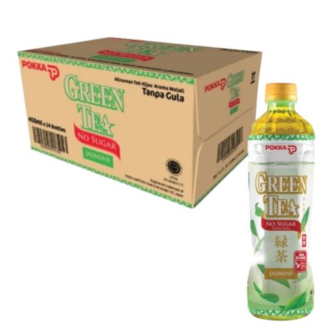 Pokka Green Tea Sugar Free Box 450 ml Pokka green tea sugar free box 450 ml