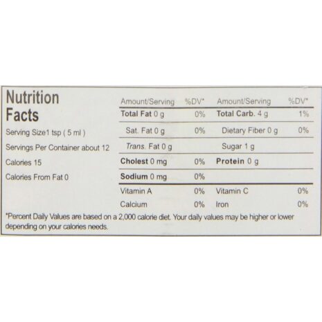 Nutrition Facts Padan 60 Ml