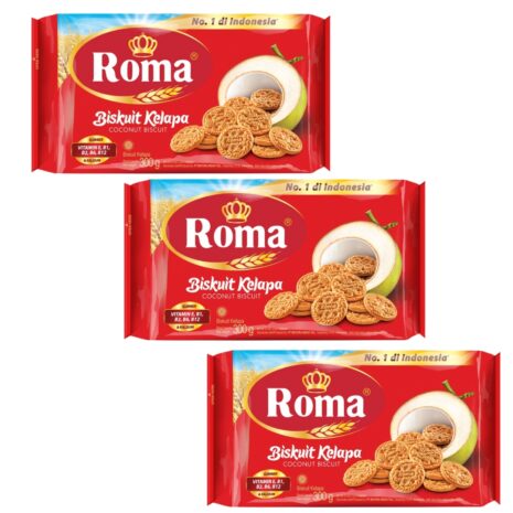 Roma Biskuit Kelapa pack of 3 Roma Biskuit Kelapa Pack Of 3