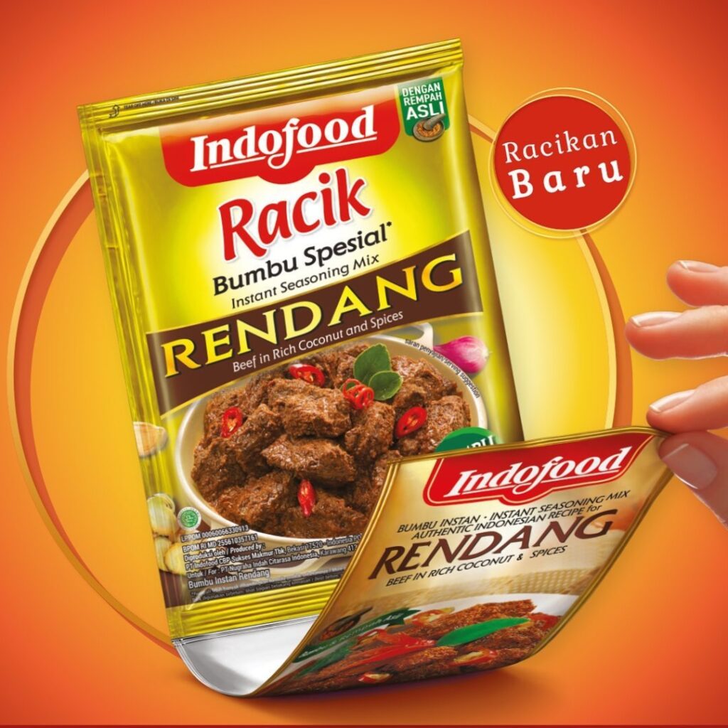 Indofood Racik Rendang Indofood Racik Rendang Instant Seasoning Mix 50g 5 Pack – Authentic ...