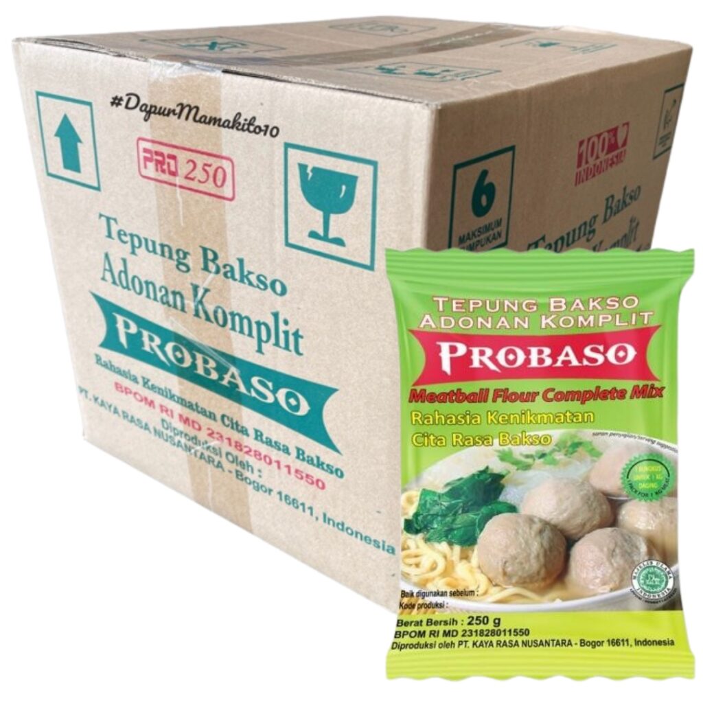 PROBASO Complete Meatball Dough Flour – Box of 30 x 250g Packs ...