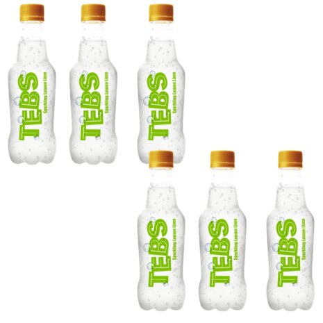 TEBS SPARKLING Lemon Lime Pack of 6 Tebs sparkling lemon lime pack of 6