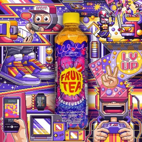 Sosro fruit tea blackcurrant commercial