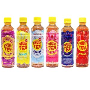 Sosro fruit tea passion fruit lemonn freeze strawberry blackcurrant apple bottle 350 ml mixed pack of 6