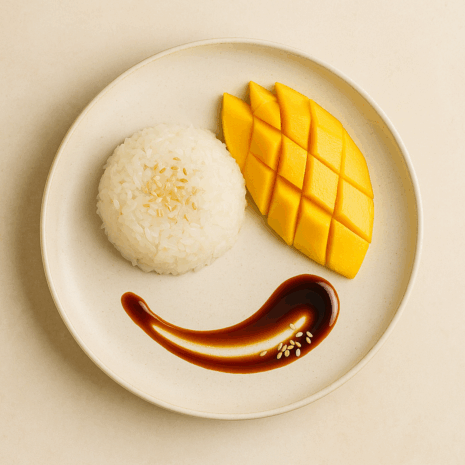 A_photograph_showcases_Mango_Sticky_Rice,_a_tradit_1080 A photograph showcases mango sticky rice, a tradit 1080