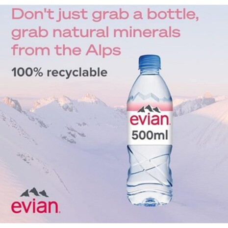 EVIAN BOTTLE 500ML Commercial 2