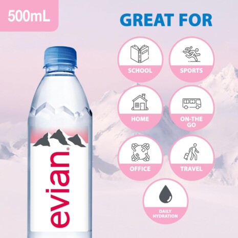 EVIAN BOTTLE 500ML Commercial 4