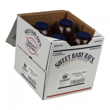 Sweet Baby Ray's Sauce Bbq Original box open of 4