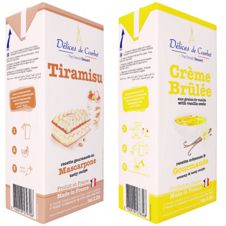 Tiramisu & Crème Brulée - Uncle Tony 1Kg Pack of 2
