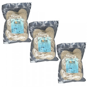 XOTIK Raw Tapioca White Rose Crackers Kerupuk Mawar Pack of 3 250g