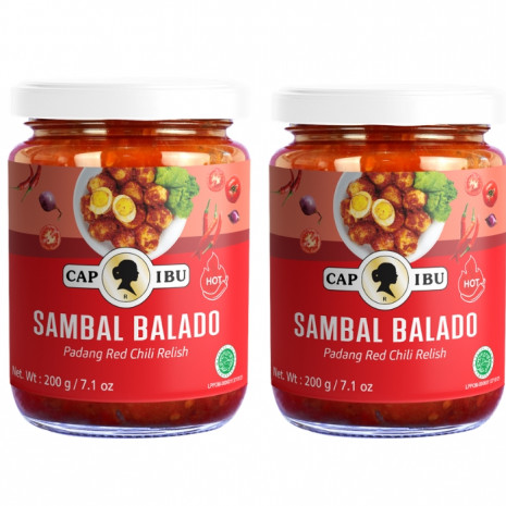 _CAP IBU Sambal Balado Hot 200g Pack of 2