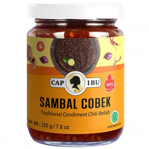 CAP IBU Sambal Cobek Hot 220g 
