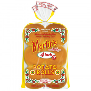 Martin's Buns 4 Inch Potato Rolls 12 Pack 