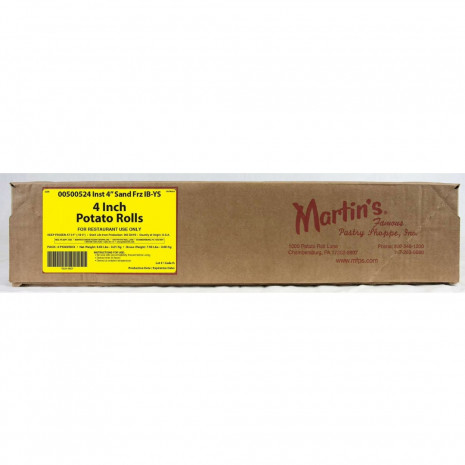 Martin's Buns 4 Inch Potato Rolls Box Close