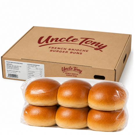 Uncle Tony French Brioche Burger Buns Box