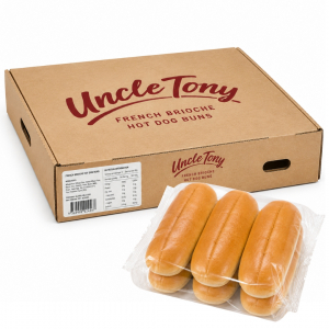 Uncle Tony French Brioche Hot Dog Burger Buns 